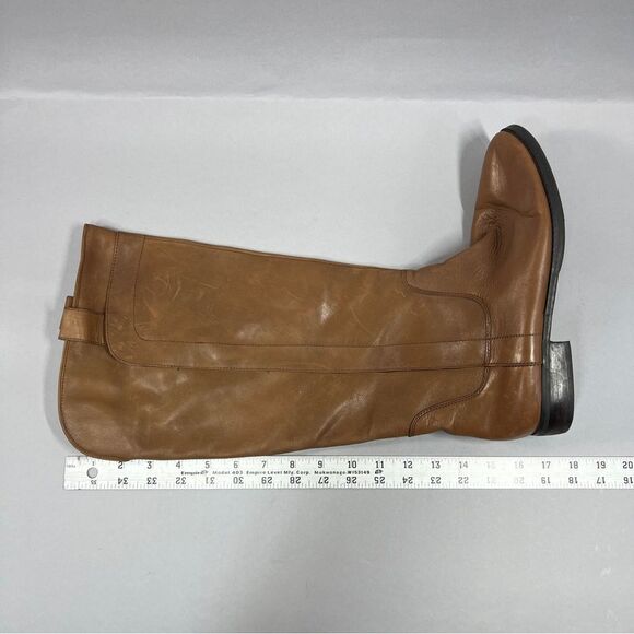 Brown Leather Knee-High Boots - Picture 14 of 15